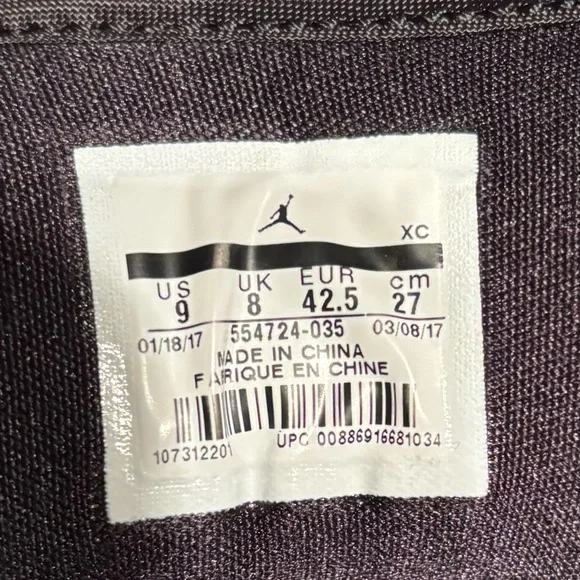 Air Jordan Mid New Love 2017 Mens 9 Women’s 10.5 Black-Yellow - Picture 8 of 10